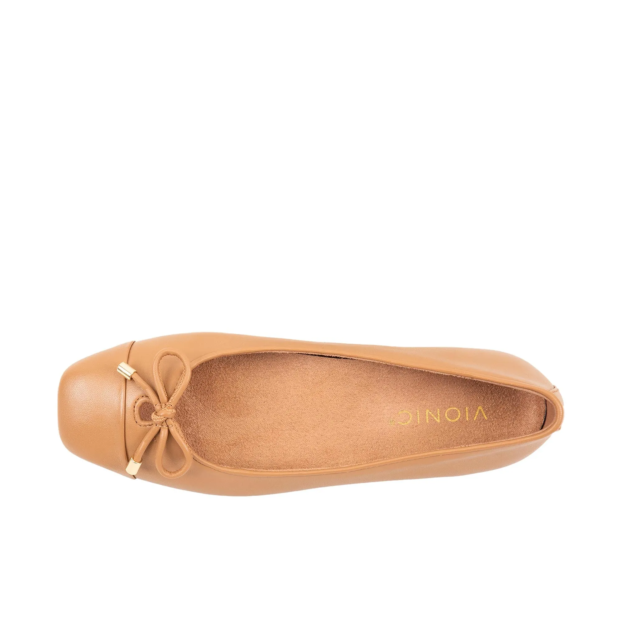 Vionic Womens Klara Ballet Flat Camel