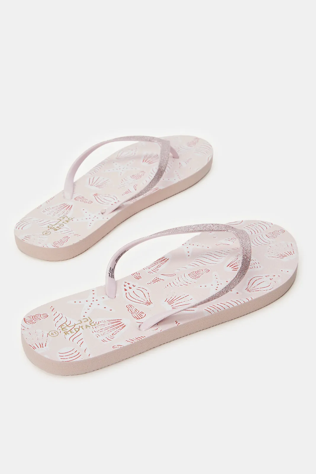 Women Pink Embellished Flip Flop