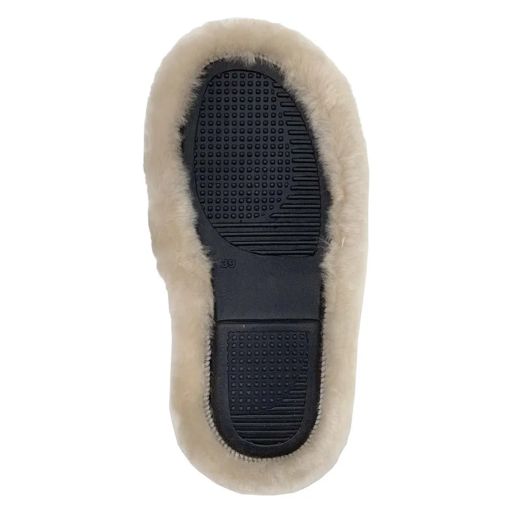 Women's Sheepskin Cozy Slip On Slippers