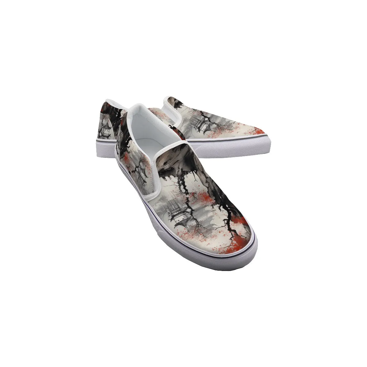 Women's Slip On Sneakers 81 Asian print